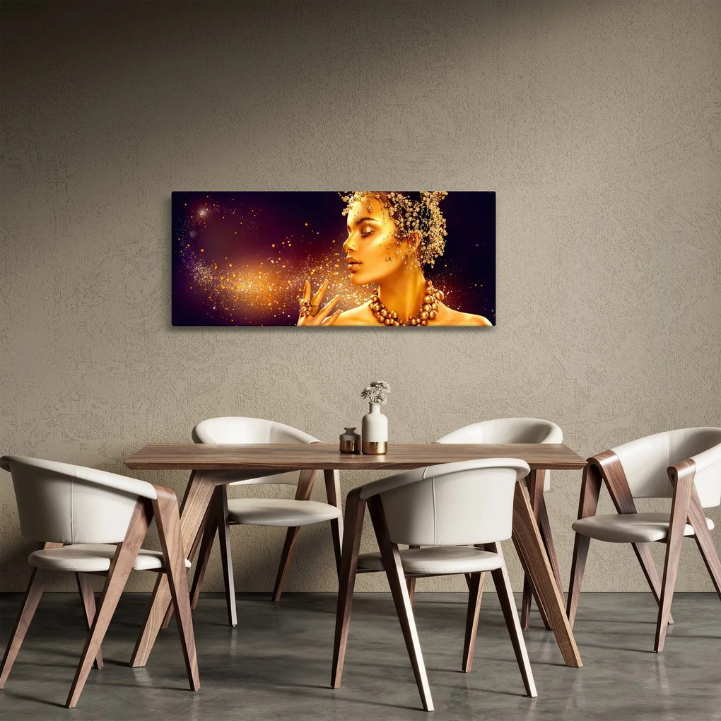 Obraz - Zlatá kráľovná (120x50 cm)