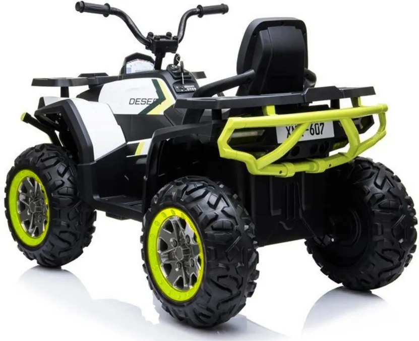 LEAN CARS Elektrická štvorkolka XMX607 LED biela