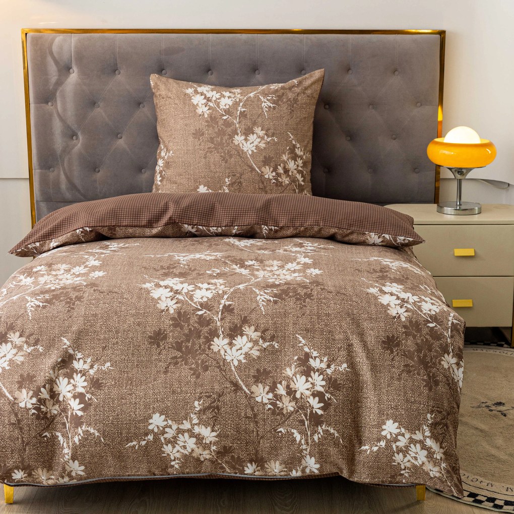 Mikroflanelové obliečky BRONIVA hnedé Rozmer obliečky: 70 x 90 cm | 140 x 200 cm