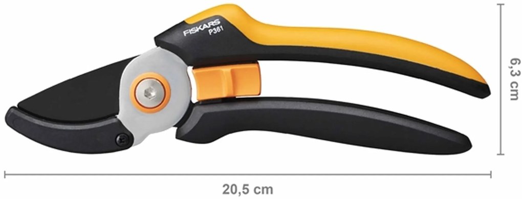 Fiskars L Solid P361 Nožnice záhradné jednočepeľové, 20,5cm1057165