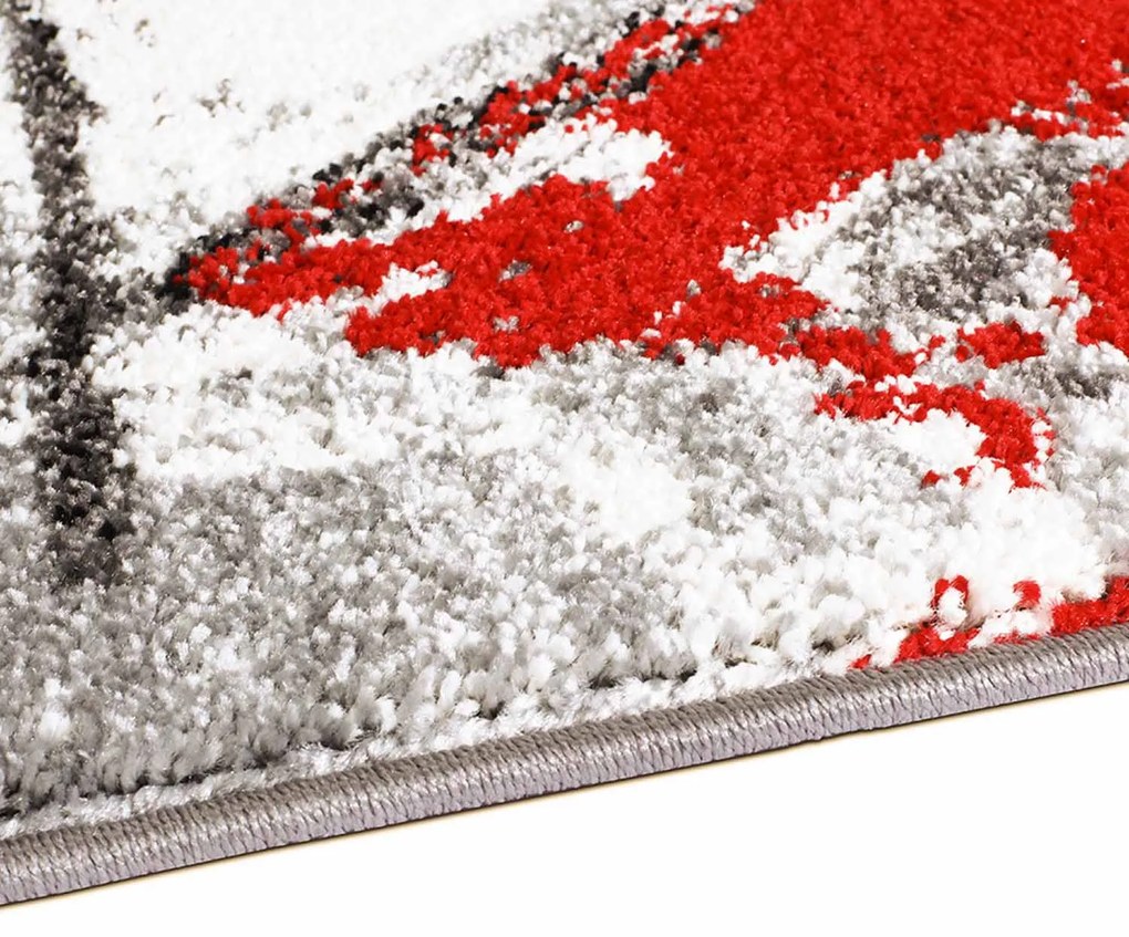 Dekorstudio Moderný koberec MODA SOFT sivo červený 1134 Rozmer koberca: 190x280cm