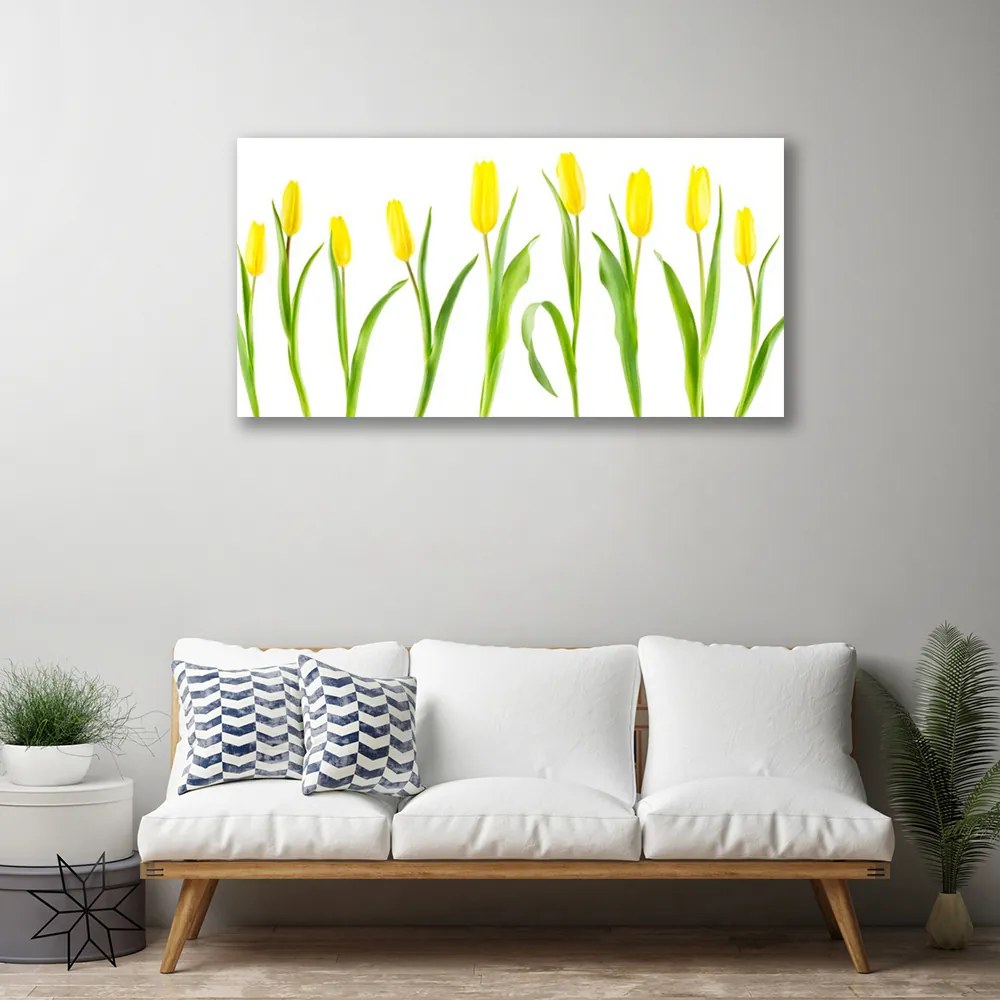 Obraz Canvas Žlté tulipány kvety 120x60 cm