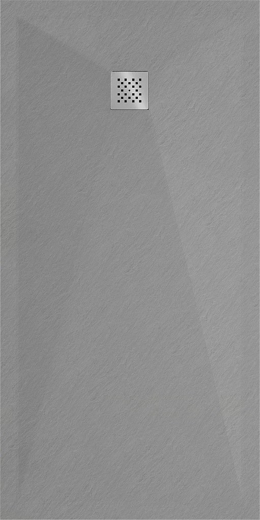 Mexen Stone+, obdĺžniková vanička z minerálneho kompozitu 200 x 80 cm, šedá-betónová, 44168020
