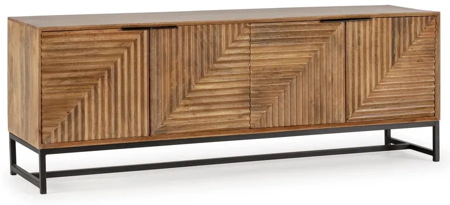 TV stolík z mangového dreva v prírodnej farbe 160x58x40 cm Nereida – MOME