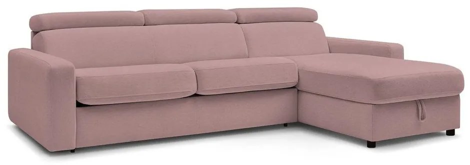 Ružová rozkladacia rohová pohovka (variabilná) Monaco – Bobochic Paris