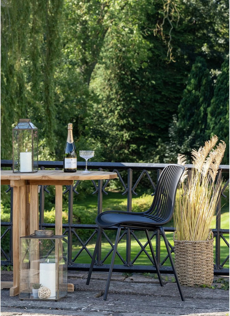 Záhradná stolička Badelia (čierna). Akcia -10%. Vlastná spoľahlivá doprava až k Vám domov. 1146703