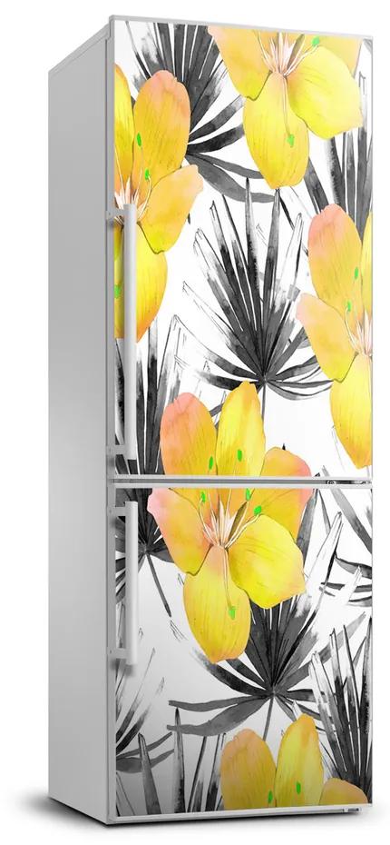 Fototapeta na chladničku Tropické kvety FridgeStick-70x190-f-112718901