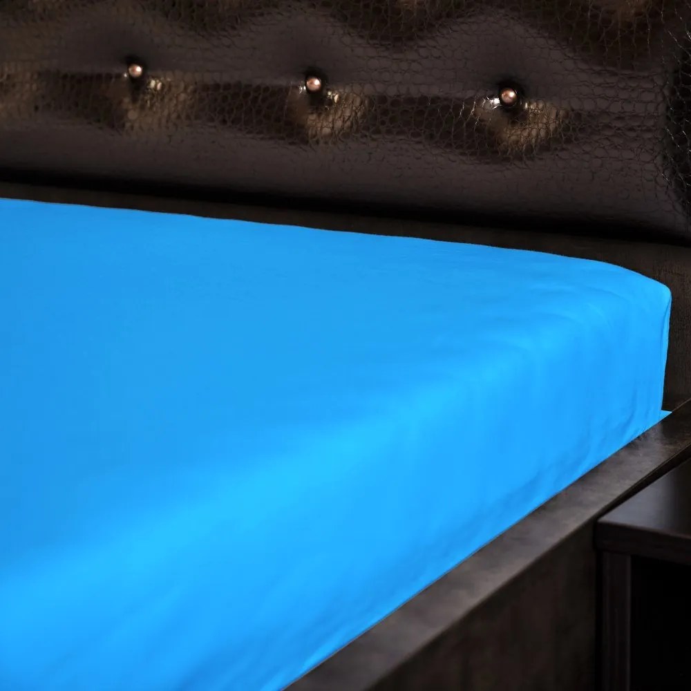 Jersey plachta - tyrkys 12 Rozmer: 60x120 cm