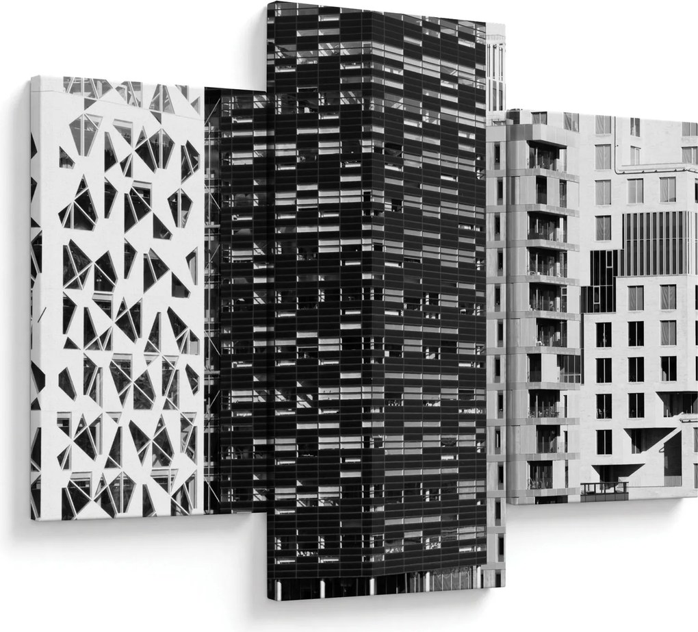 Obraz čiernobiele architektúry (90x60 cm)