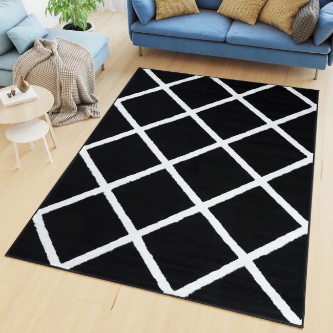 Koberec LUXURY L889C PP ESM čierny