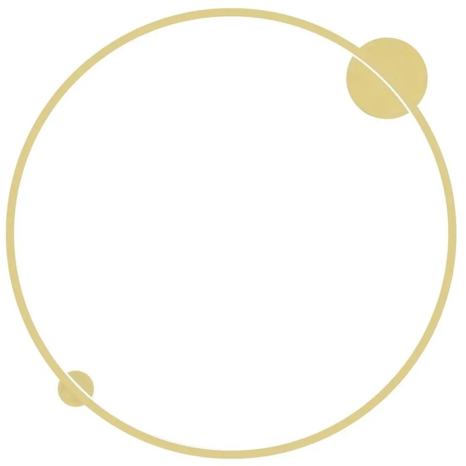 LED Nástenné svietidlo SATURNO LED/46W/230V pr. 80 cm IP44 zlatá