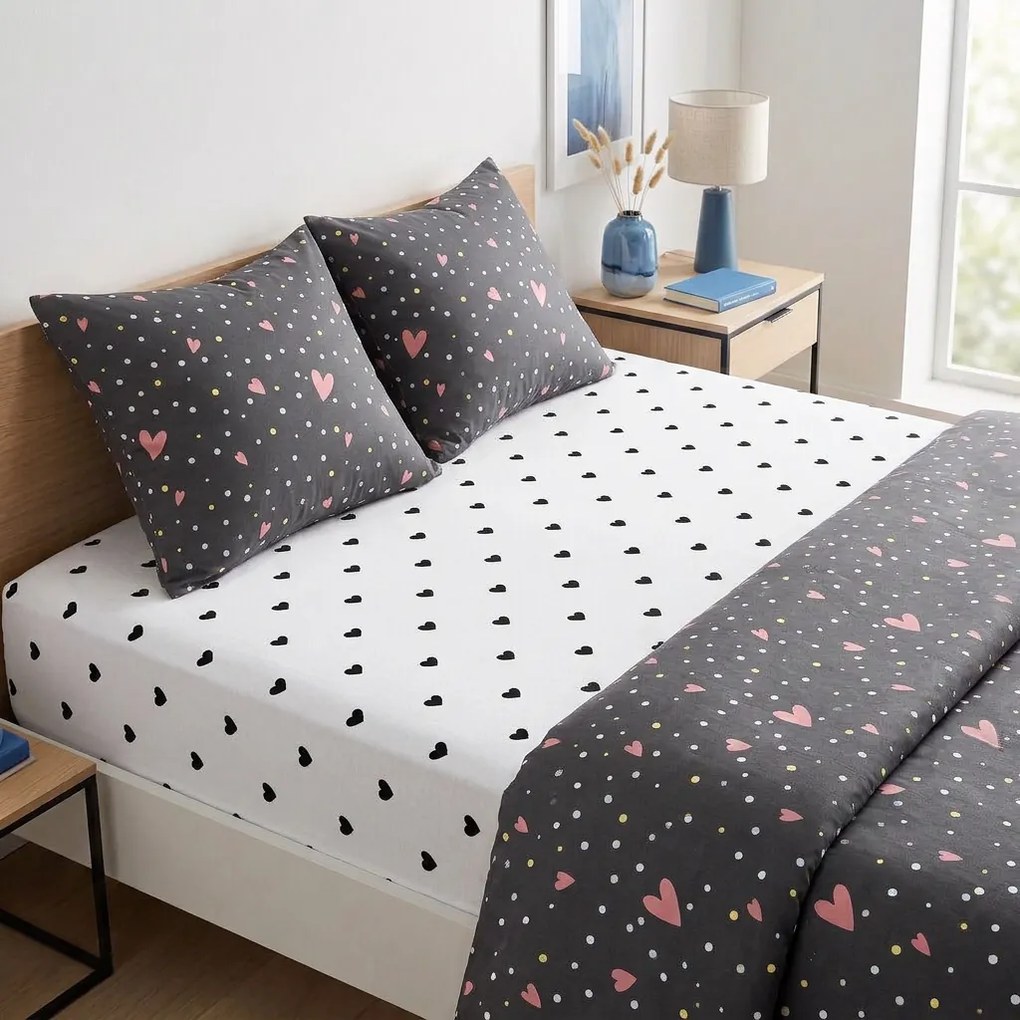 4Home jersey prestieradlo Srdiečka, 160 x 200 cm