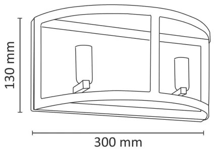 Nástenné svietidlo BRESSO 2xE14/12W/230V