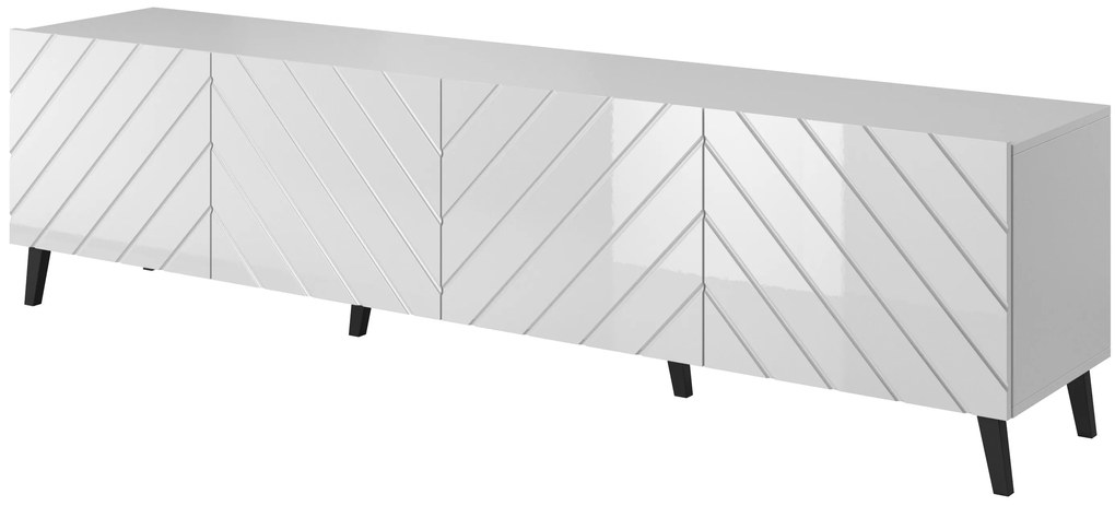 Cama Biely TV stolík Abeto 4D