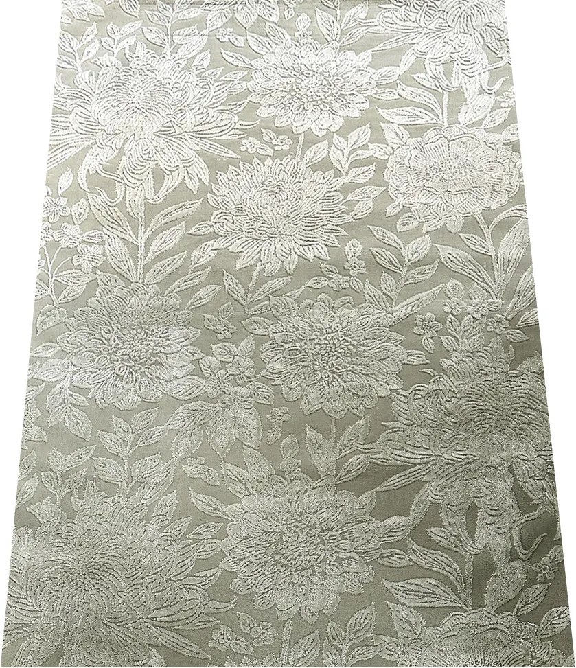 Koberec Zurich 1964 GREEN – zelený vzorovaný obdĺžnik Rozmer: 60x100 cm