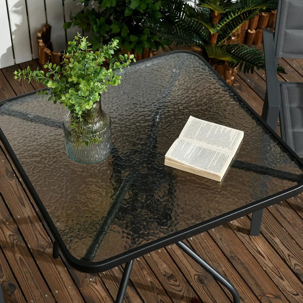 Dekorstudio Štvorcový stôl na balkón ISLAND 60cm
