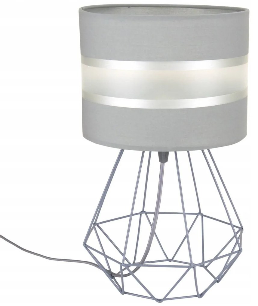 Stolová lampa ELEGANCE, 1x textilné tienidlo (výber zo 6 farieb), (výber z 3 farieb konštrukcie), D