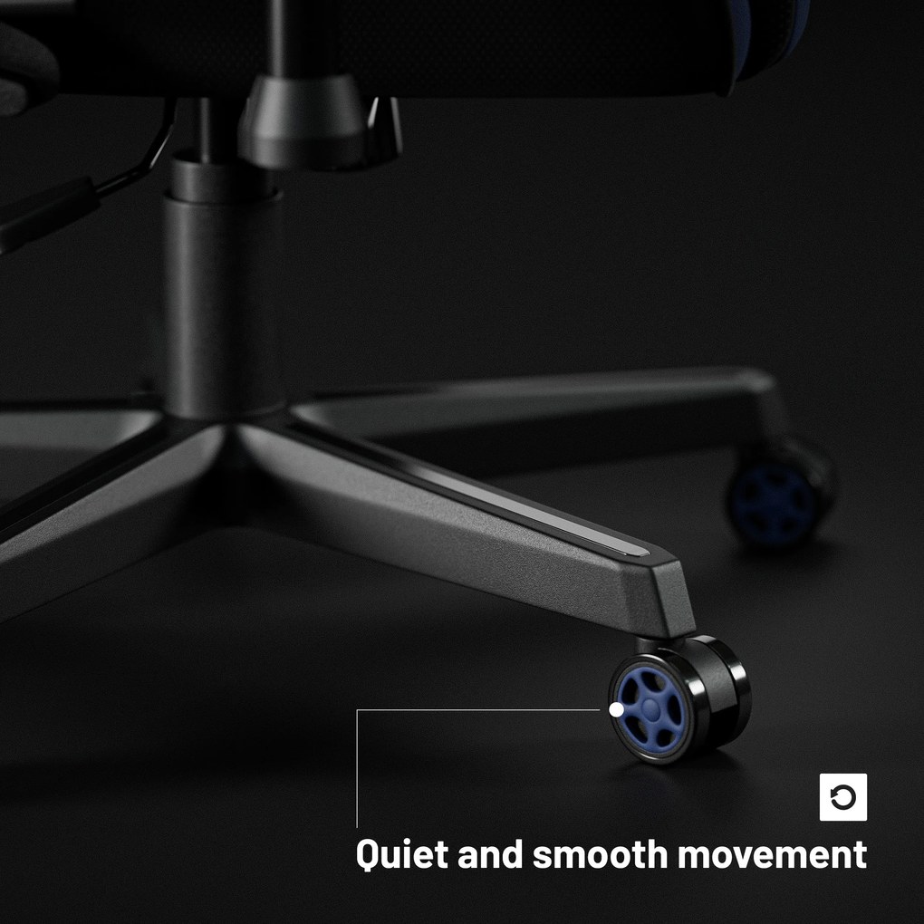 Herná stolička z tmavomodrej látky Diablo X-Starter