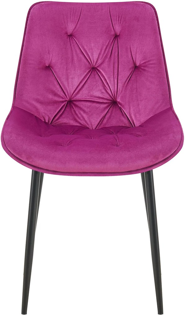 Jedálenská stolička Wallace - zamat - Fialová