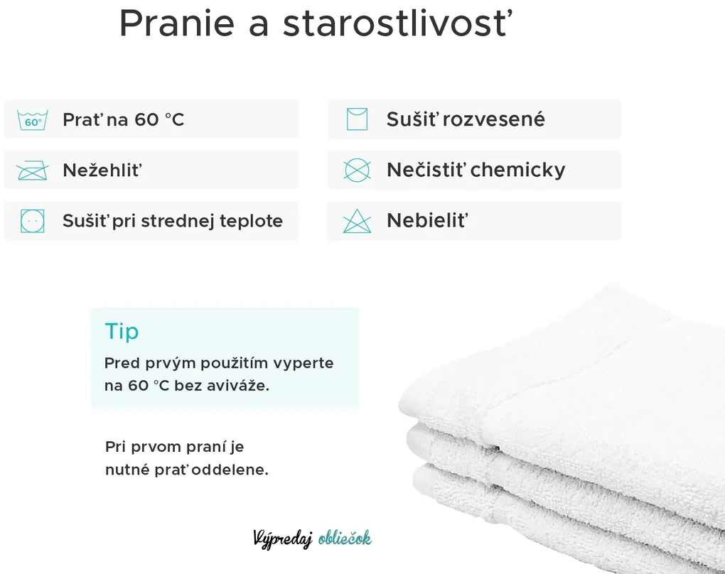 Uterák Classic malý krémový 30x50 cm, 100% bavlna
