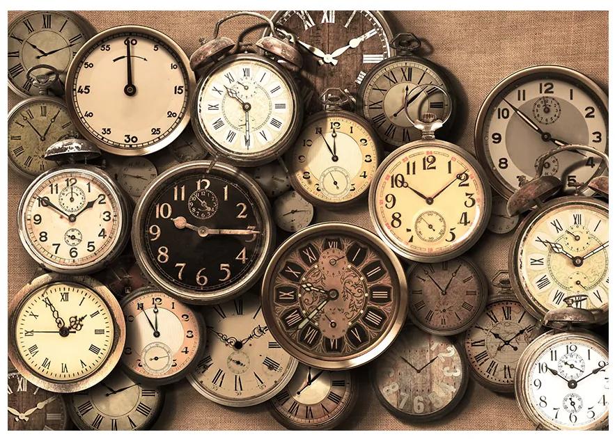 Artgeist Fototapeta - Old Clocks Veľkosť: 147x105, Verzia: Samolepiaca