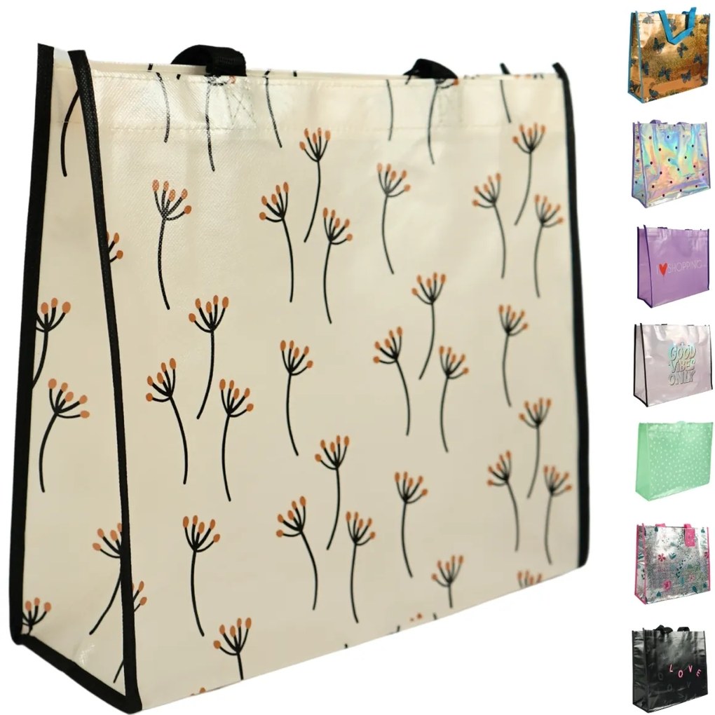 Nákupná taška SHOP & GO 37 cm - viac variantov Varianta: Botanique