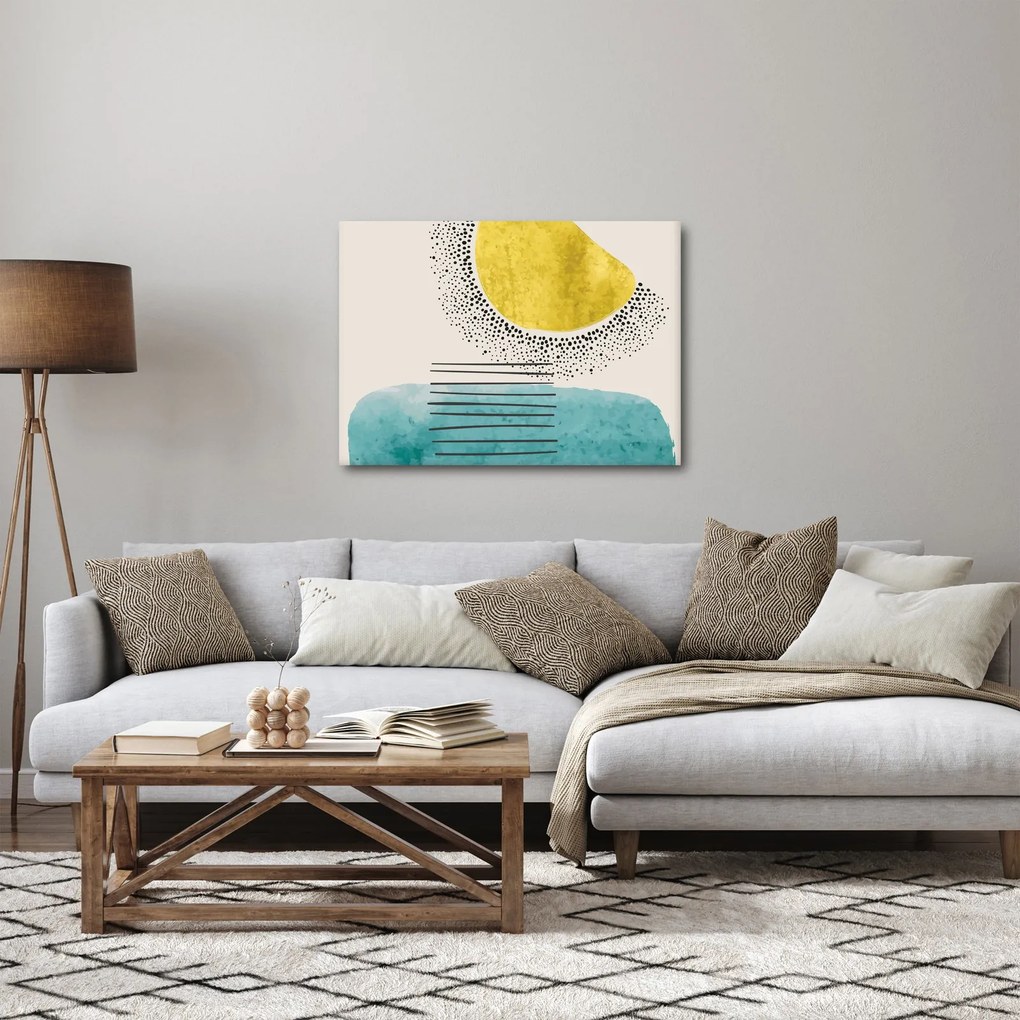 Obraz - Abstraktná maľba pláže N⁰2 (70x50 cm)