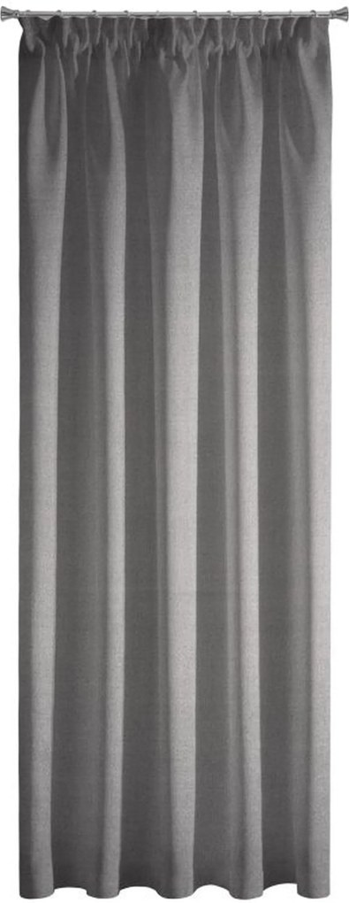 Luxusný dekoračný záves sivej farby 140 x 270 cm