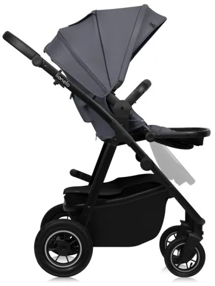 Lionelo - Kombinovaný kočík 3 v 1 AMBER PLUS Šedý grafit