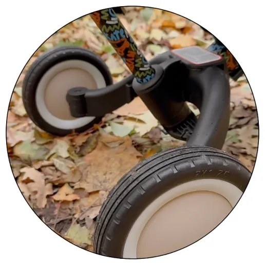 PETITE&MARS - Detská trojkolka 5v1 TURBO LIMITED City Beat