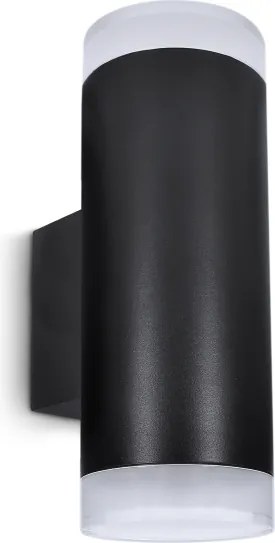 Brilagi - LED RGBW vonkajšie nástenné svietidlo MATERA 2xGU10/4,8W/230V čierne IP54