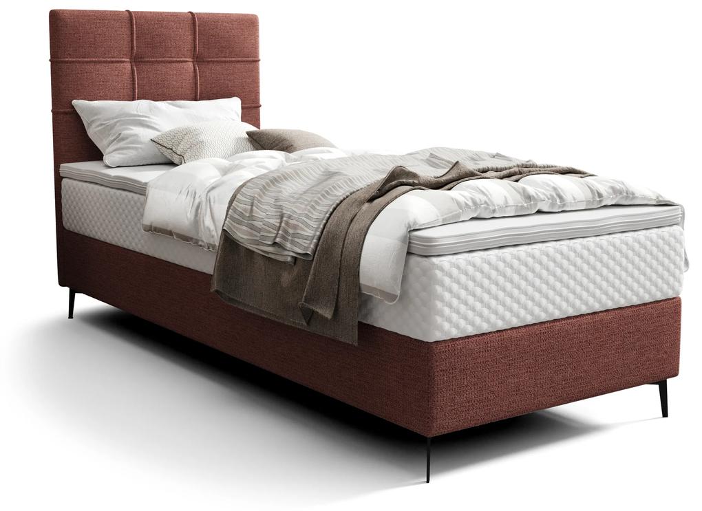 Jednolôžková posteľ 80 cm Infernus Comfort (terakota) (s roštom, s úl. priestorom). Vlastná spoľahlivá doprava až k Vám domov. 1082334