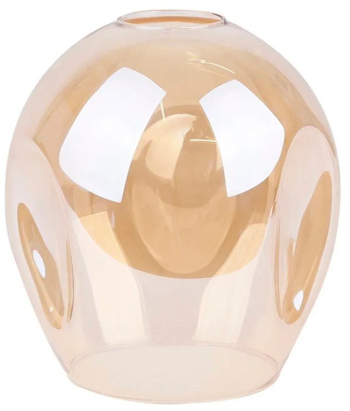 Čierne závesné svietidlo so skleneným tienidlom 14x48 cm Aspa - Candellux Lighting