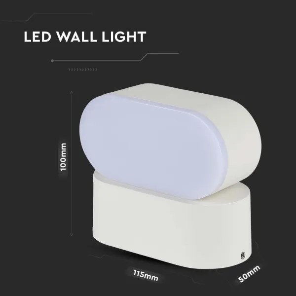 LED Vonkajšia flexibilná nástenné svietidlo LED/5W/230V 3000K IP65 biela
