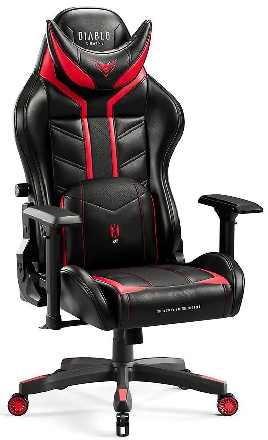 Otočné kreslo King Diablo X-Ray 2.0 čierna/červená