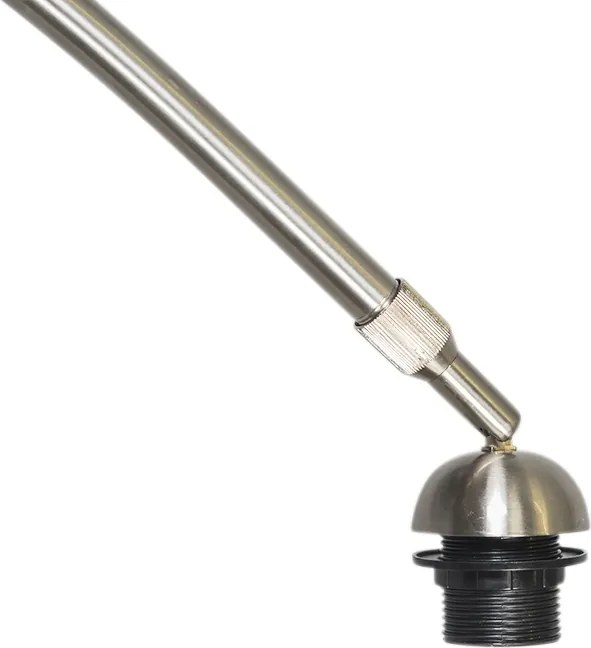 Moderná oblúková lampa oceľová nastaviteľná bez tienidla