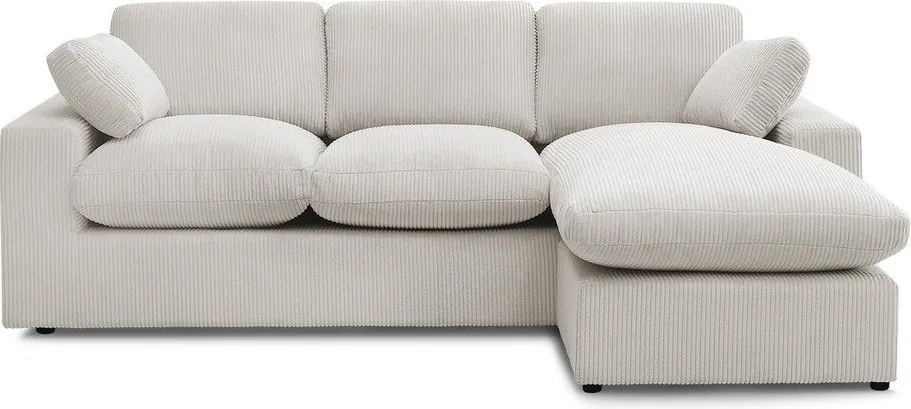 Béžová menčestrová rohová pohovka Belair – Bobochic Paris