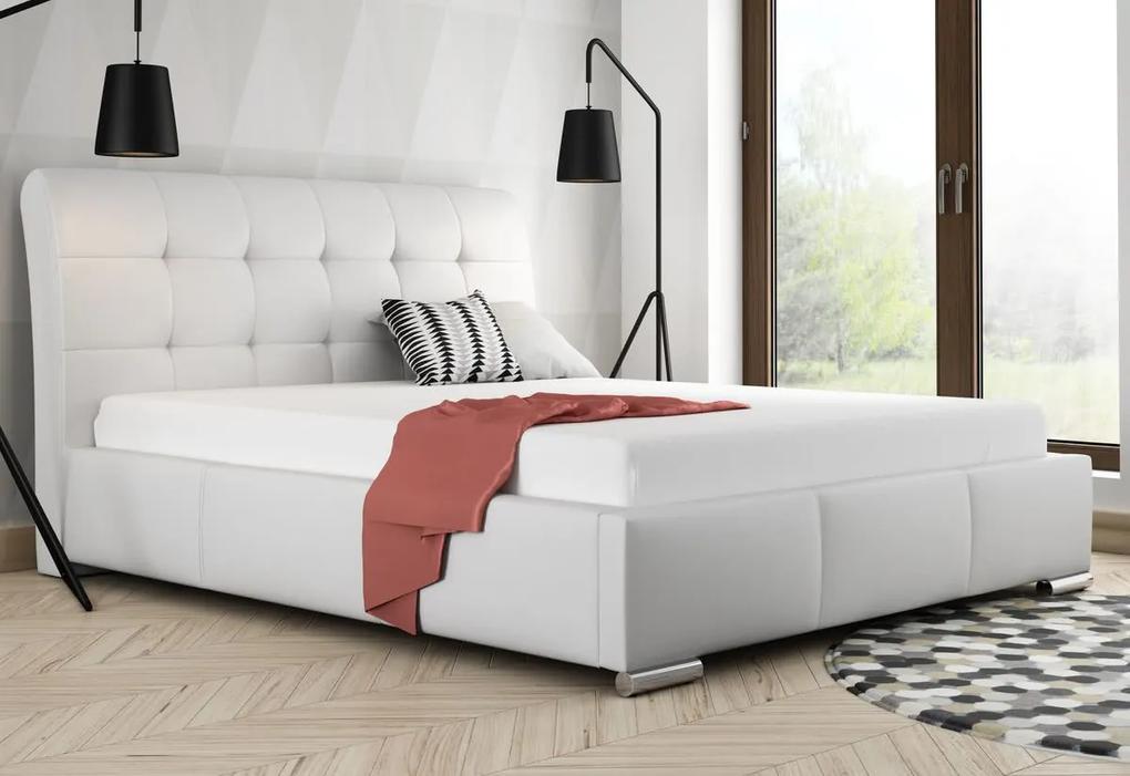 Čalúnená posteľ BERAM + matrac DE LUX, 140x200, madryt 120