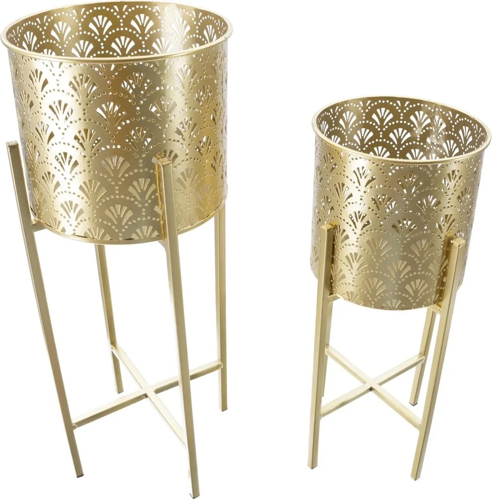 Sada 2 ks stojanů na květiny Golvy B zlatá
