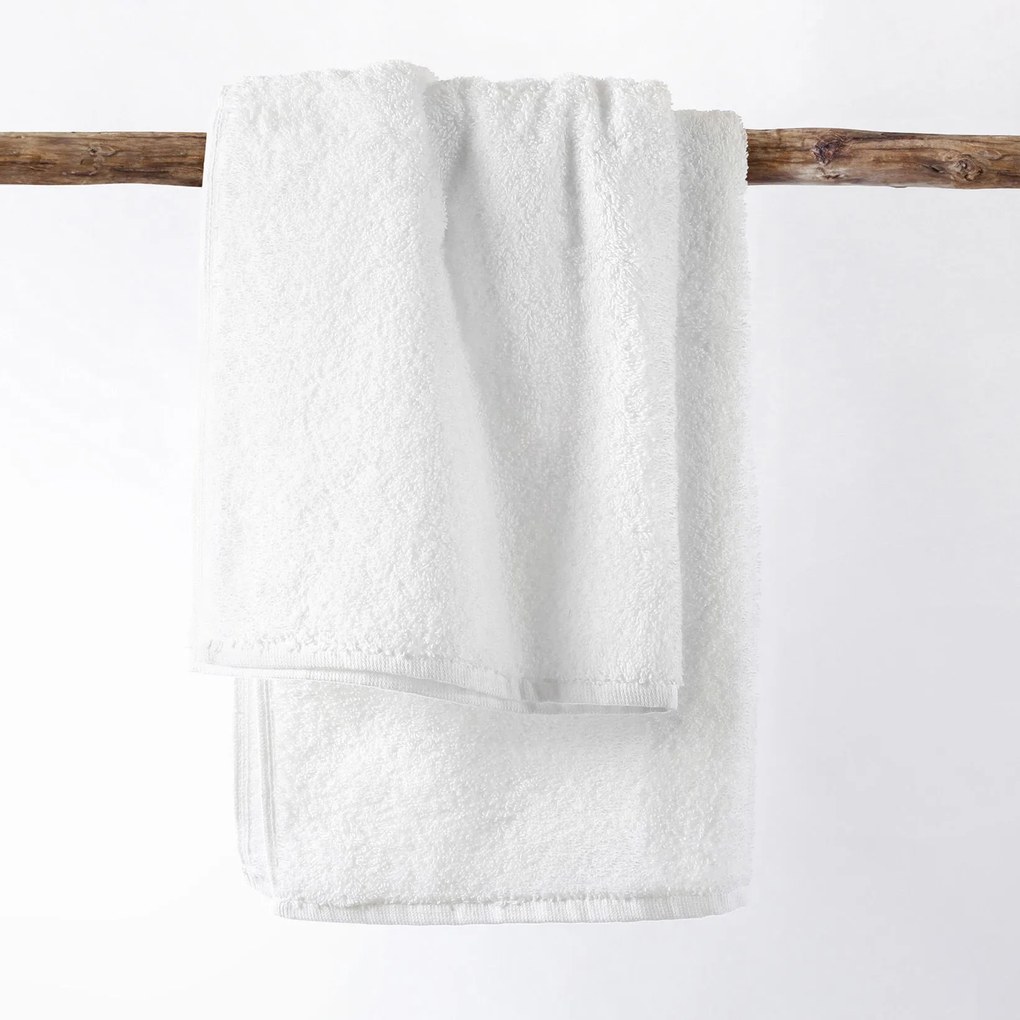 Goldea hotelový froté uterák / osuška bez bordúry - 500g/m2 - biely 50 x 100 cm