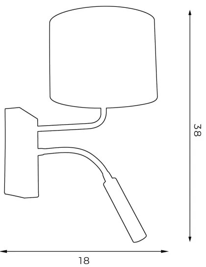 Nástenná lampa ARDEN 1xE27/60W+1xG9/8W/230V zelená/zlatá