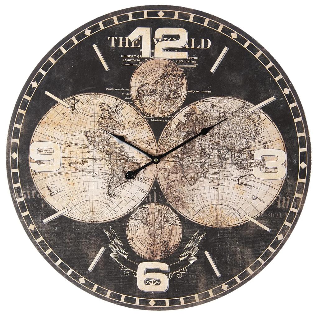 Nástenné hodiny Clayre & EEF, 5KL0148, 60cm