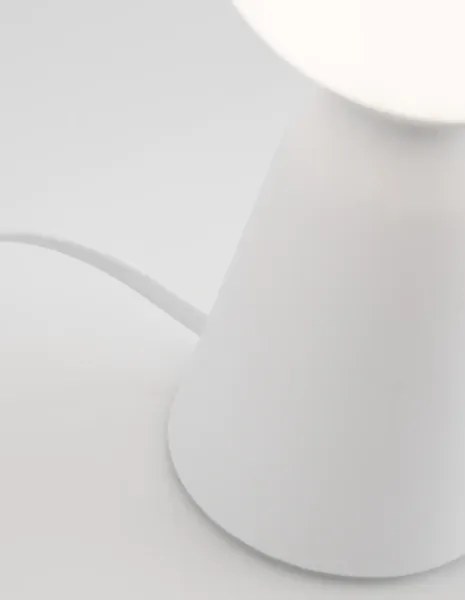 Dizajnová stolová lampa Zero 10 biele