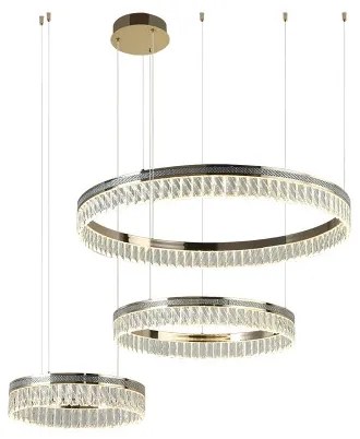 Stlmiteľný LED krištáľový luster na lankách THALIA LED/120W/230V 3000-6000K + diaľkové ovládanie