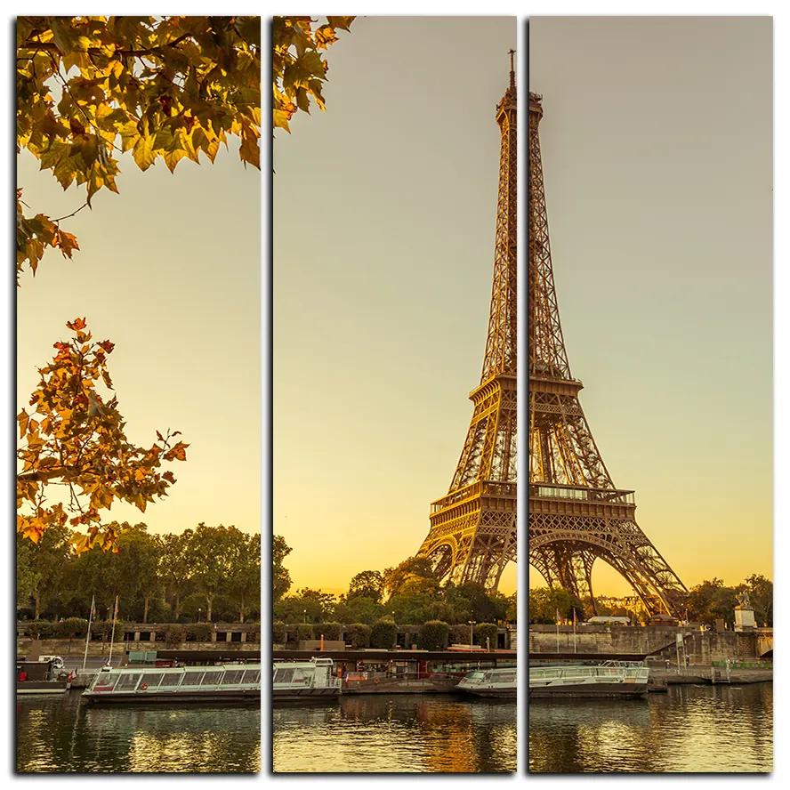 Obraz na plátne -  Eiffel Tower - štvorec 3110B (75x75 cm)