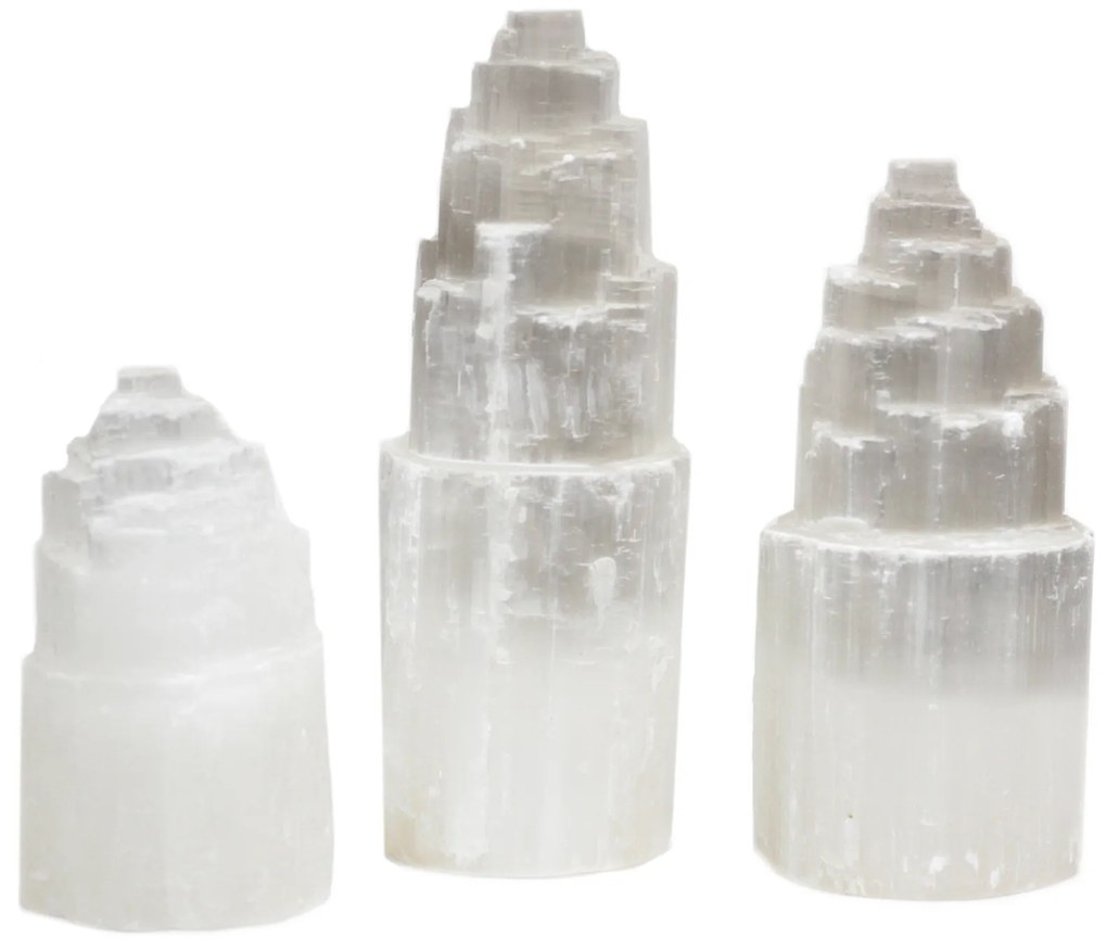 Prírodná selenitová lampa - 25 cm