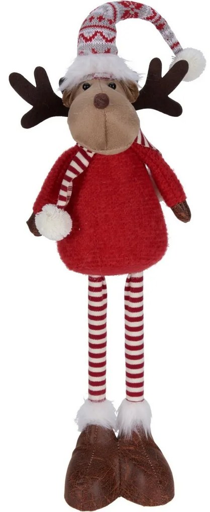 Vianočný stojaci sob Barney, teleskopické nohy, 49 cm