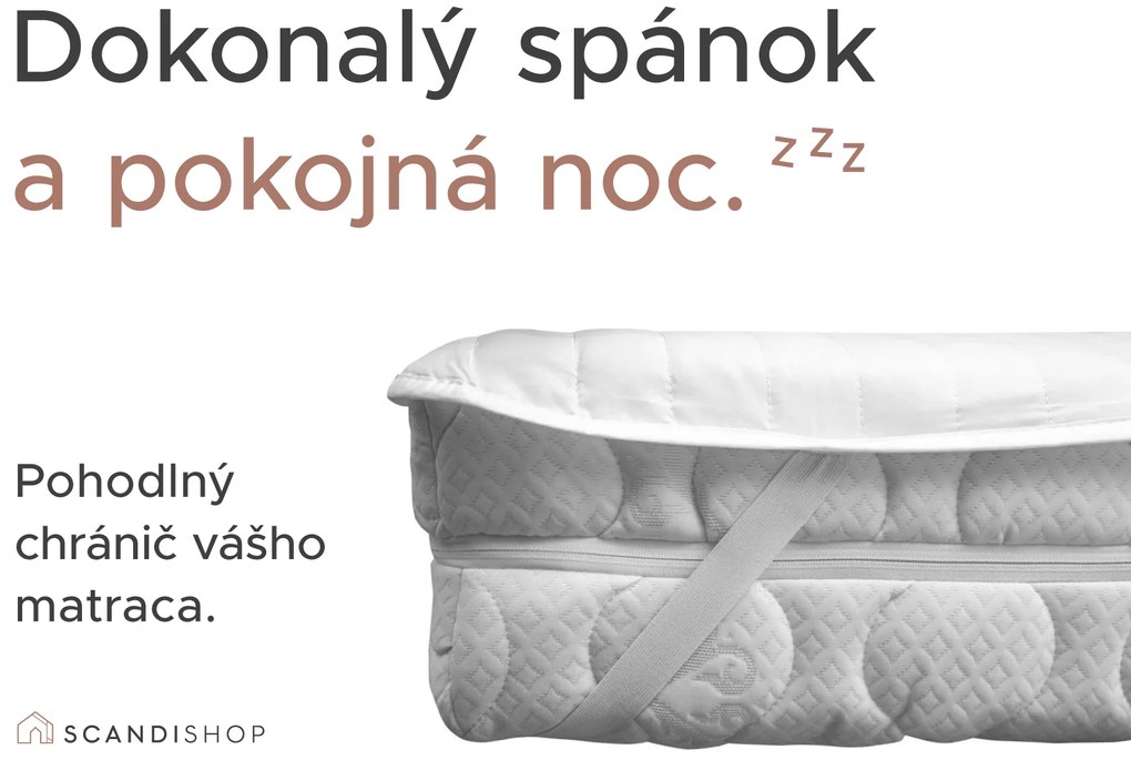 Nepremokavý chránič na matrac PREŠÍVANÝ na postieľku 60x120 cm