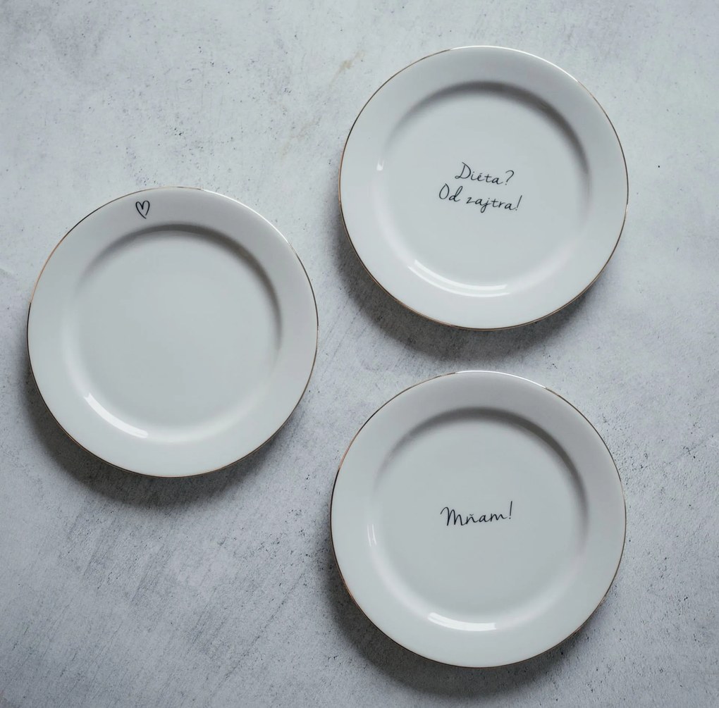 Bella Rose Dezertný tanierik Mňam! 19 cm