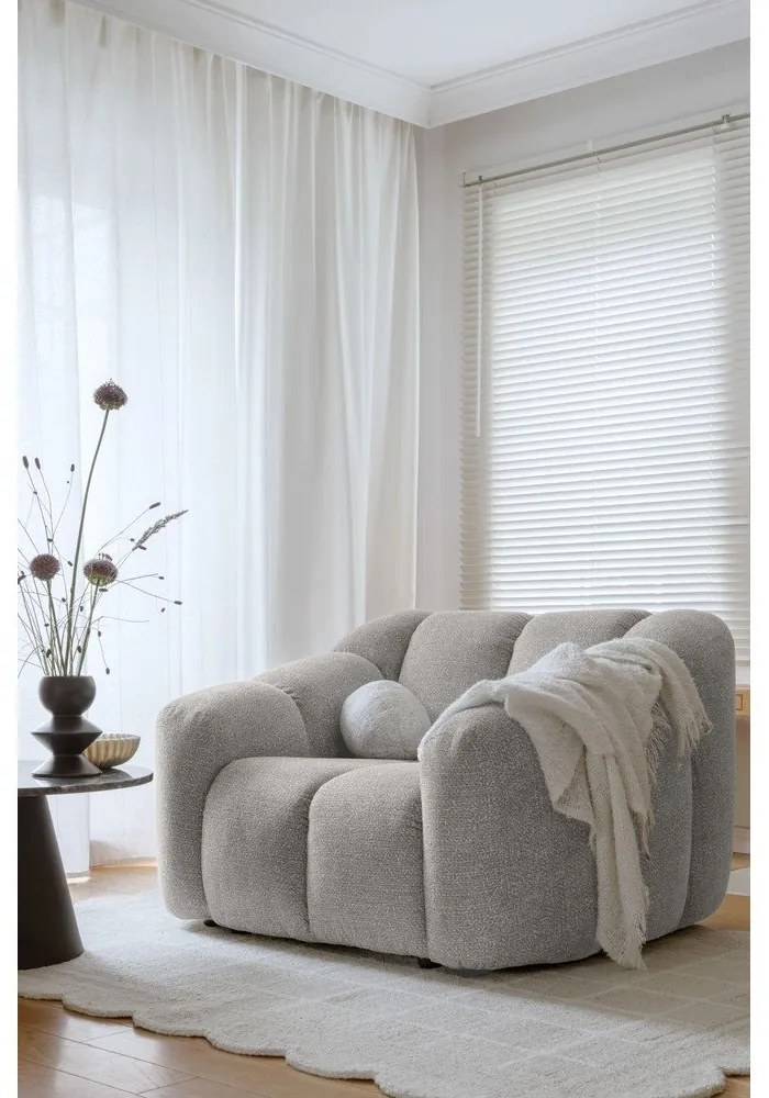 Svetlosivé kreslo Shell – Miuform